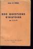800 QUESTION D'HISTOIRE AU C.E.P programme de 1949. JEAN LE GOUIL