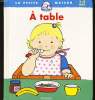 A TABLE ( 1-2ans). COLLECTIF