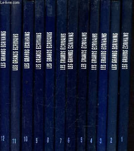 LES GRANDS ECRIVAINS - 12 VOLUMES.