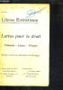 LIBRES ENTRETIENS HORS SERIE 1ER NOVEMBRE 1919 - LUTTES POUR LE DROIT FINLANDE ALSACE POLOGNE COMPTE RENDU DES ENTRETIENS DE PONTIGNY.. COLLECTIF
