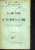 LA RAISON ET LE RATIONALISME.. OLLE LAPRUNE LEON