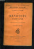 LE MANIFESTE COMMUNISTE II - INTRODUCTION HISTORIQUE ET COMMENTAIRE PAR CHARLES ANDLER / BIBLIOTHEQUE SOCIALISTE N&deg;9-10.. K.MARX ET F.ENGELS