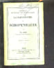 LA PHILOSOPHIE DE SCHOPENHAUER /2E EDITION .. TH.RIBOT