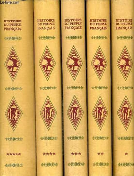 HISTOIRE DU PEUPLE FRANCAIS / EN 5 TOMES / TOMES 1 + 2 + 3 + 4 + 5 .. L.-H. PARIAS & COLLECTIF