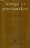 ABREGE DE PSYCHANALYSE / COLLECTION BIBLIOTHEQUE DE PSYCHANALYSE.. FREUD SIGMUND
