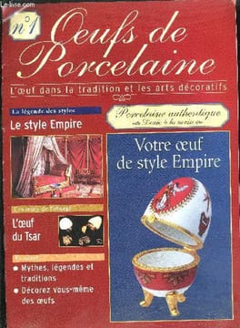 OEUFS DE PORCELAINE L'OEUF DANS LA TRADITION ET LES ARTS DECORATIFS N°1 - le style empire - l'oeuf décoré de style empire - l'oeuf dans tous ses états ...