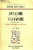 MARXISME ET HUMANISME - INTROFUCTION A L'OEUVRE DE KARL MARX. BIGO PIERRE