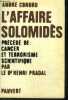 L'AFFAIRE SOLOMIDES.. CONORD ANDRE