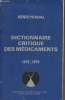 Dictionnaire critique des médicaments 1978-1979. Pradal Henri