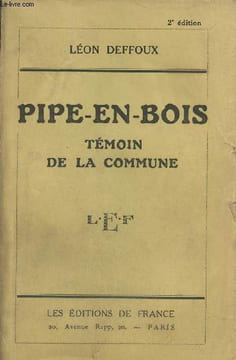 Pipe-en-bois Témoin de la commune. Deffoux Léon