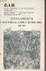 C.I.D. centre d'information et de documentation moyen-orient - édition spéciale périodique bimensuel 25 mai 1970 - Documents, textes extratits de la ...