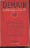 Demain - collection d'études économiques et sociales - Volume n°11-12 Août sept. 1947. Collectif
