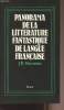 Panorama de la littérature fantastique de langue française. Baronian J.B.