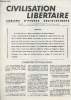 Civilisation libertaire - Cahiers d'études sociologiques - Mai-juin Nouvelle série n°247 23e année. Collecitf