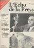 "L'Echo de la Presse et de la Publicité mars-avril 77 - Loin devant les autres groupes de presse...- Le parti communiste dispose de 4 quotidiens, 522 ...