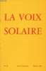 La Voix Solaire n°12 - Voeux de Noël - La curieuse vision de l'alchimiste Cambriel - Le mystère des deux Baptêmes - Le culte de Iacchus et les ...