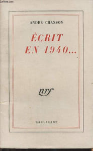 Ecrits en 1940...