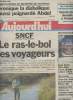 Aujourd'hui n °16022 sam. 9 et dim. 10 mars 96 - SNCF: Le ras-le-bol des voyageurs - C'est l'heure de la truite - Chirac au sommet mondial ...