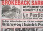 Le Pastiche, un nouveau canard pour de rire n°7 avril 2006 - Brokeback Sarko ! On voudrait savoir comment le quitter - Sarkozy galope tjrs en tête des ...