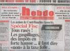 L'Hebdo n&deg;81 15 nov. 2000 - La main dans le sac, Fabuis le menteur - Les assises de Contribuables Associ&eacute;s, Sp&eacute;cial Fisc, tous ras&eacute;s! Les gaspillages, ...