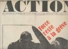 Action n°4 jeudi 5 juin 68 - Force reste à la grève - Notre parlement: la grève - Aujourd'hui ou demain un mouvement révolutionnaire, extraits de la ...