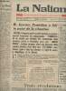 La Nation n°1508 7e année mardi 4 juin 68 - L'action civique - M. Georges Pompidou a fait le point de la situation - La reprise du travail - Confiance ...