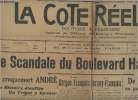 La Côte Réelle Politique & financière, Journal de défense de l'Epargne française n°2 10 année 3 fév. 21 - Le scandale du Boulevard Haussemann - Le ...