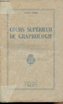 Cours supérieur de Graphologie. Lecerf André