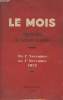Le mois - Synthèse de l'activité mondiale - Du 1er novembre au 1er décembre 1932. Collectif
