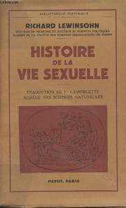"Histoire de la vie sexuelle - ""Bibliothèque historique"""