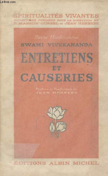 "Entretiens et causeries - ""Série Hindouisme"" Spiritualités vivantes". Vivekananda Swami