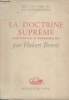 "La doctrine suprême - Réflexions sur le bouddhisme zen - ""Les univers de la connaissance""". Benoit Hubert