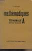 Mathématiques - Terminale A nouveau programme 1966. Pochard H.