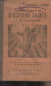 Premières notions d'histoire Sainte de Catéchisme
