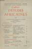 Cahiers d'études africaines n°53 - Le problème de la domination étatique au Rwansa - Histoire et économie - Volume XIV 1er cahier. Collectif