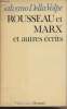 Rousseau et Marx et autres essais de critique matérialiste. Della Volpe Galvanp