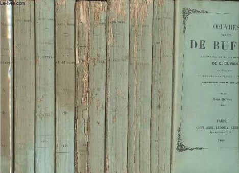 Oeuvres complètes de Buffon, augmentées de la classification de G. Cuvier - Tome 1 à 9 - (TOME 5 INCOMPLET). Buffon