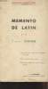 Memento de latin - 2e partie : Syntaxe - Publications memento USEL. Marzelle R.