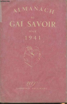 Almanach du gai savoir pour 1941. Vivier Colette