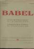 Babel, revue internationale de la traduction/International journal of translation , VOL.VI - n°1 mars 1960 - Un anniversaire - La protection des ...