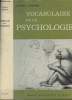 Vocabulaire de la psychologie - 5e édition. Piéron Henri