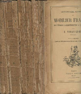 Dictionnaire raisonné du mobilier français de l'époque carlovingienne à la renaissance - Tomes 1, 2, 5 et 6 (tomes 3 et 4 manquant)