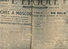 L'&eacute;poque - n&deg;1379 10e ann&eacute;e - jeudi 28 mars 46 - La France vote dans 39 jours - L'affaire Iranienne devant l'ONU, &eacute;chec &agrave; Moscou - Apr&egrave;s 5 mois ...