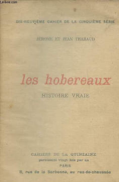 Les hobereaux histoire vraie- 19e cahier de la 5e série. Tharaud Jérôme et Jean