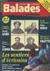 Balades en France, magazine de randonnée - N°6 Nov.déc. 1995 - Creuse et Berry, George Sand - Haute Provence, Jean Giono - Ile de Guernesey, Victor ...