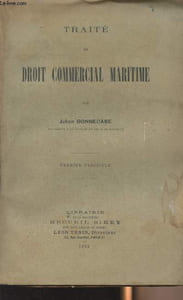 Traité de droit commercial maritime - 1er fascicule