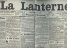 A la une - Fac-similé 4- vol. 1- La Lanterne 23e année n°8545 vendredi 14 sept. 1900 - Eloquence militaire - Le chant du départ - La guerre en Chine, ...