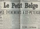A la une - Fac-similé 27- vol. 1- Le Petit Belge 11e année n°23 lundi 23 janvier 1905 - Graves événements à St-Pétersbourg - Les agents de change - ...