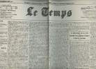 A la une - Fac-similé 15- vol. 3- Le Temps 63e année n°22729 merc. 31 oct. 1923 - Bulletin du jour, obstacles à survoler - Le règlement de la paix : ...