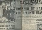 A la une - Fac-simil&eacute; 39- vol. 6- Lib&eacute;ration Soir 6e ann&eacute;e n&deg;364 mardi 3 avril 1945 - Honneur et patrie: voici l'arm&eacute;e fran&ccedil;aise - A 250 km de Berlin ...